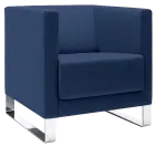 VELA - 1V, křeslo, látka VX EV 10 - látka tmavě modrá